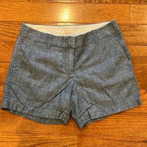 Jcrew outlet chambray size 2 shorts